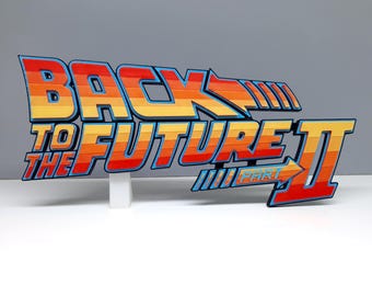 Back to the Future 2 fridge magnet / shelf display - Classic Movie Logo