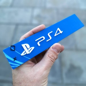 Sony Playstation 4 3D fridge magnet/shelf display Video Games PS4 Logo image 6