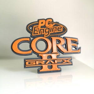PC Engine CoreGrafx II logo shelf display/fridge magnet