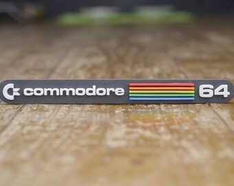 Commodore 64 3D magnet - Retro 80s 8bit Computer Logo Fridge Magnet. Perfect Father's Day Gift!