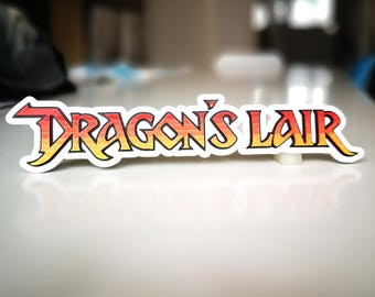 Dragon's Lair magnetic shelf display - Classic Video Games Logo