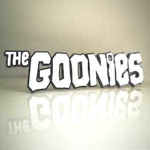 The Goonies fridge magnet / shelf display - Classic Movie Logo
