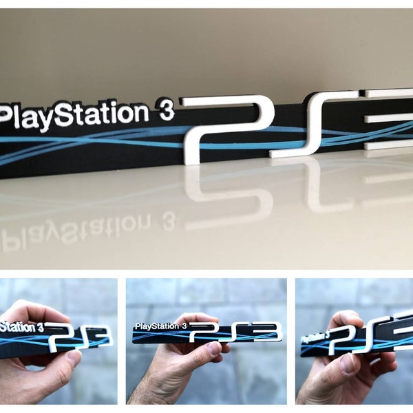 Sony Playstation 3 3D fridge magnet/shelf display - Video Games PS3 Logo