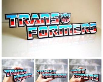 Transformers fridge magnet / shelf display - Classic Retro Logo