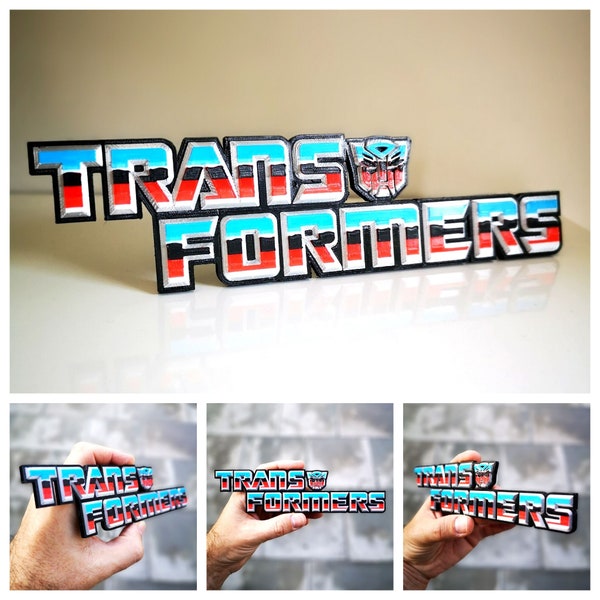 Transformers fridge magnet / shelf display - Classic Retro Logo