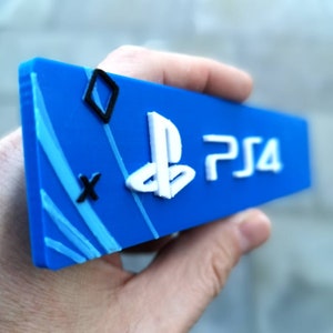 Sony Playstation 4 3D fridge magnet/shelf display Video Games PS4 Logo image 5