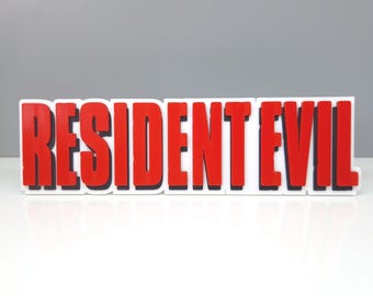 Resident Evil fridge magnet / shelf display - Classic Video Games Logo
