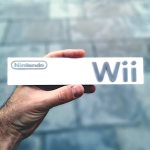 Espositore da scaffale/magnete da frigorifero Nintendo Wii 3D - Magnete da frigorifero/auto con logo dei videogiochi classici