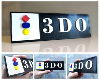 3DO fridge magnet / shelf display - Retro 90s Video Games Logo