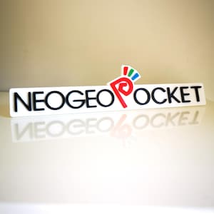 Neo Geo Pocket fridge magnet / shelf display - Retro 90s 16bit Video Games Logo