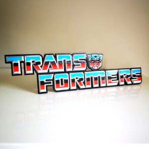 Transformations-Kühlschrankmagnet / Regalaufsteller - Classic Retro Logo
