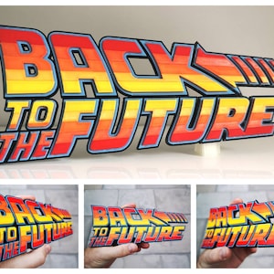 Back to the Future fridge magnet / shelf display - Classic Movie Logo