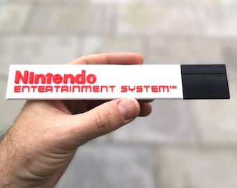 Nintendo Entertainment System-logotyp kylskåpsmagnet/hylldisplay - Retro 80-tals videospel NES-logotyp