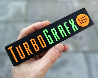 TurboGrafx-16 logo shelf display/fridge magnet - Retro 80s 16bit Video Games Logo Fridge/Car Magnet