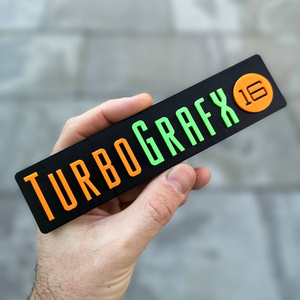 TurboGrafx-16 logo shelf display/fridge magnet - Retro 80s 16bit Video Games Logo Fridge/Car Magnet