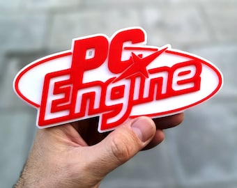 PC Engine logo 3D shelf display/fridge magnet - Retro 80s 16bit Video Games Logo Fridge/Car Magnet