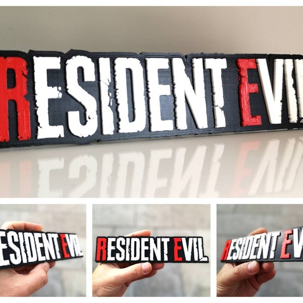 Resident Evil fridge magnet / shelf display - Classic Video Games Logo