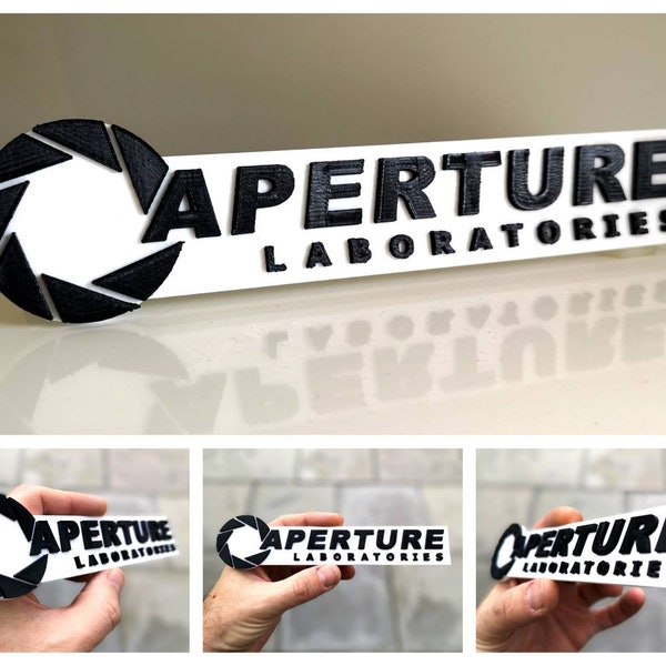 Aperture Laboratories logo shelf display/fridge magnet