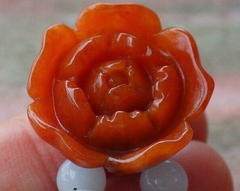 Red Lotus Flower! Certified Red 100% Natural A Jade jadeite Necklace Adjustable