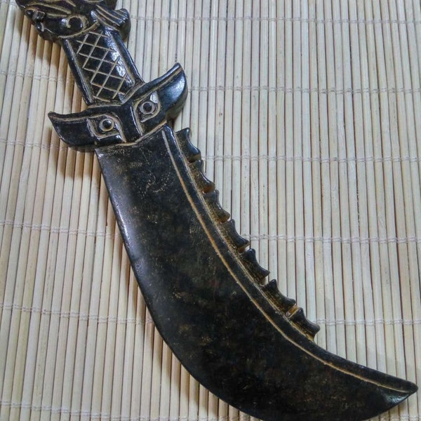 Schwerter Messer chinesischen Hongshan Kulturstein handgeschnitzten Messer mit Phoenix Head Handle