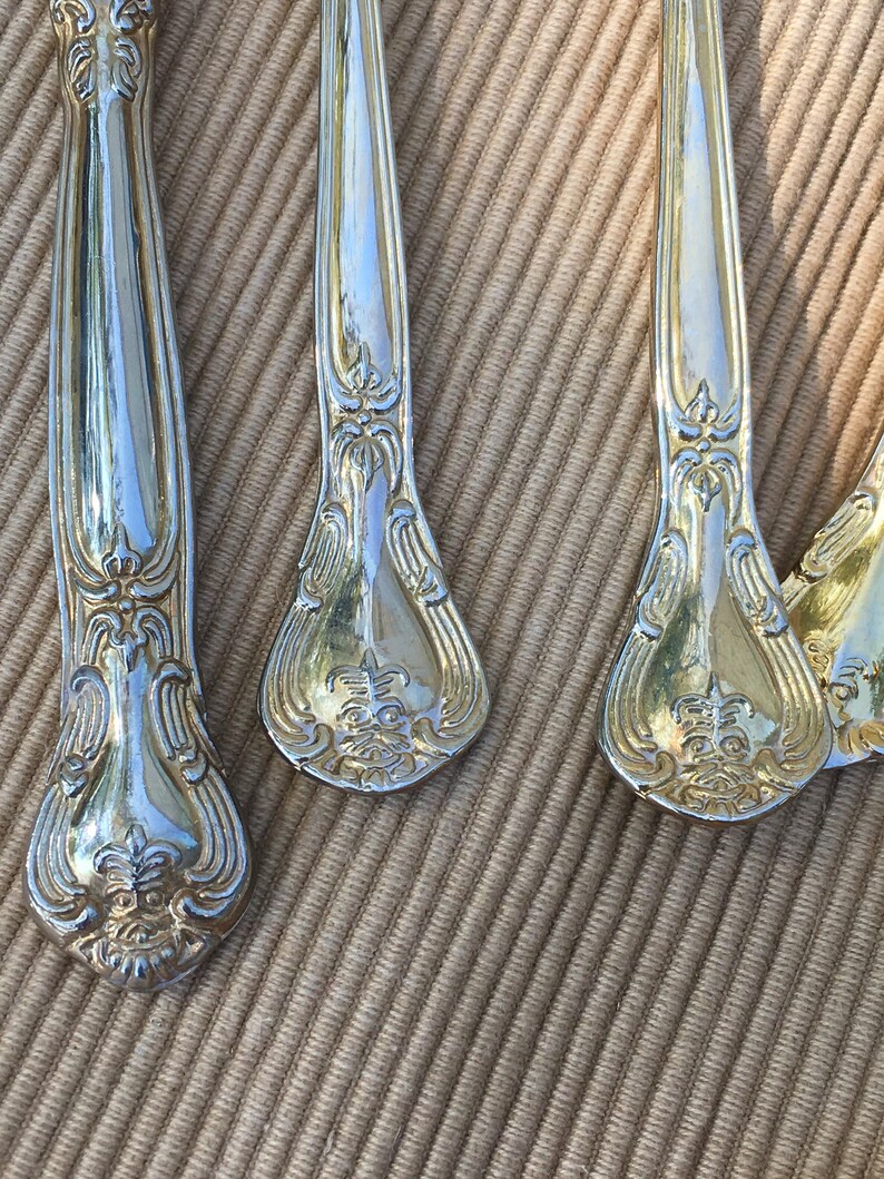 32 Piece GODINGER GOLD Plated Flatware Silverware Optional Red Etsy