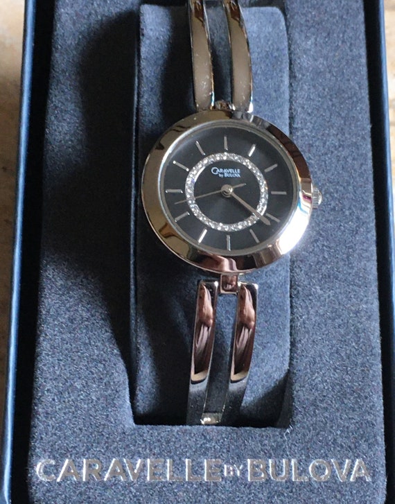 Vintage bulova silver diamond Gem