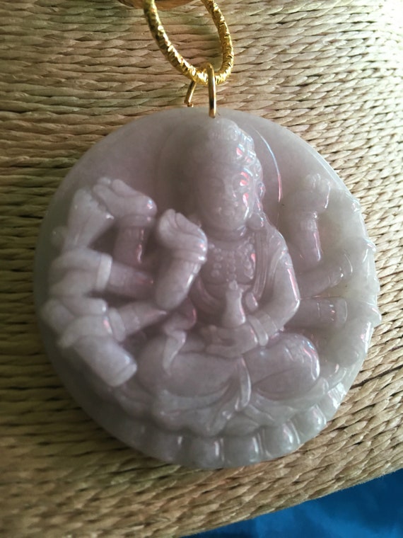 Huge! Lavender Type A Jade Jadeite Large Royal Kw… - image 3