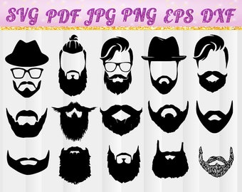 Beard svg - Long Beard svg - Long Beard clipart - Long Beard digital clipart for Design or more,files download,eps,png,jpg,svg,cricut,files