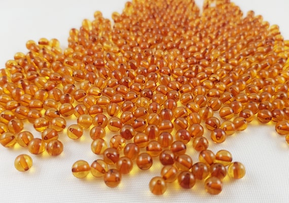 Natural Baltic Amber Beads Barrel Honey White Color 8*12 Drilled Hole 5 PCS top!
