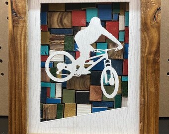 Down Hill Mountain Biker.  This is a frame that was inspired by bike parks and free style. Last day for Christmas orders 11/31/24