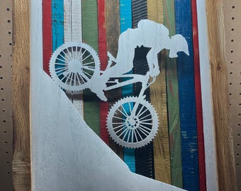 Large Cycling Art Made To Order-Prices Start at 250 depending on custom size, colors, and design