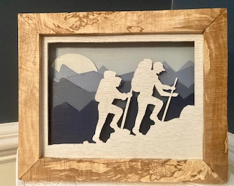 Hikers and Hiker with best friend