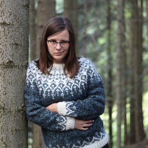 Norður PDF pattern | Icelandic wool jumper (sizes from S to XXL) | available in English, Italian and Polish