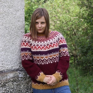 Jökull PDF patten | Icelandic wool jumper (sizes from XS to XL)| available in English, Italian and Polish
