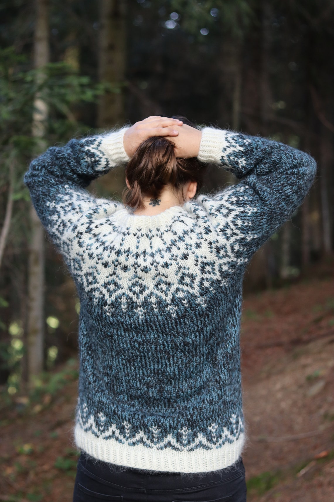 Norður PDF Pattern Icelandic Wool Jumper sizes From S to - Etsy