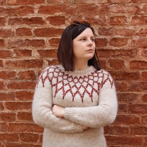 Vefir PDF patten | Icelandic wool jumper (sizes from XS to 4XL)| available in English, Italian and Polish