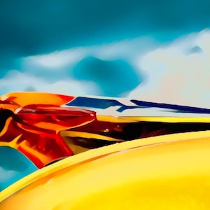 1954 Pontiac fine art print, Pontiac hood ornament fine art print, 1954 Pontiac hood ornament fine art print, Hood ornament print, Pontiac