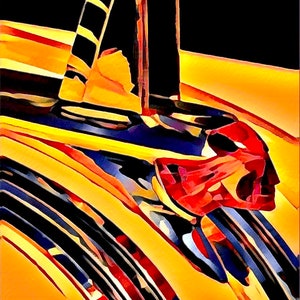 Pontiac Hood ornament photo, Stylized Pontiac Hood emblem, Pontiac fine art photo, 1953 Pontiac wall art, Vintage Hood Ornament photo