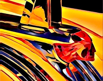 1953 Pontiac Chieftain Hood Ornament Photo: Automotive Fine Art
