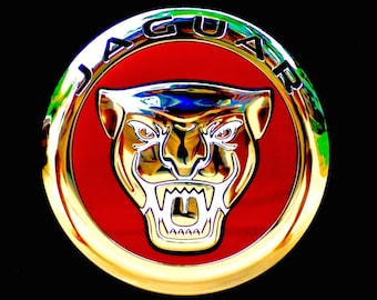Jaguar Emblem fine art photo, Jag photo, Jaguar hood emblem wall art, Jaguar logo, Jaguar badge wall decor, Jaguar badge fine art photo