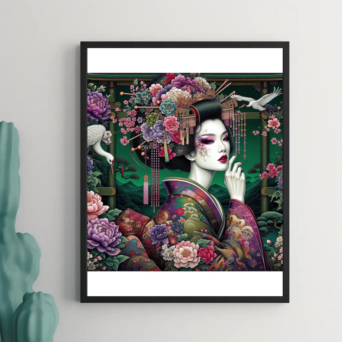 Flora & Fauna Geisha Top- custom made to order main image 0