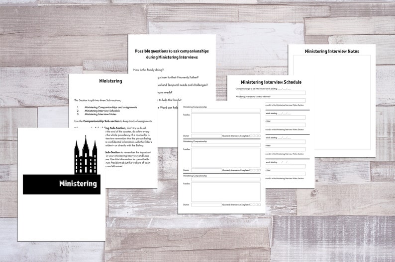 LDS Elders Quorum Presidency Planner 2023, Printable Instant Download