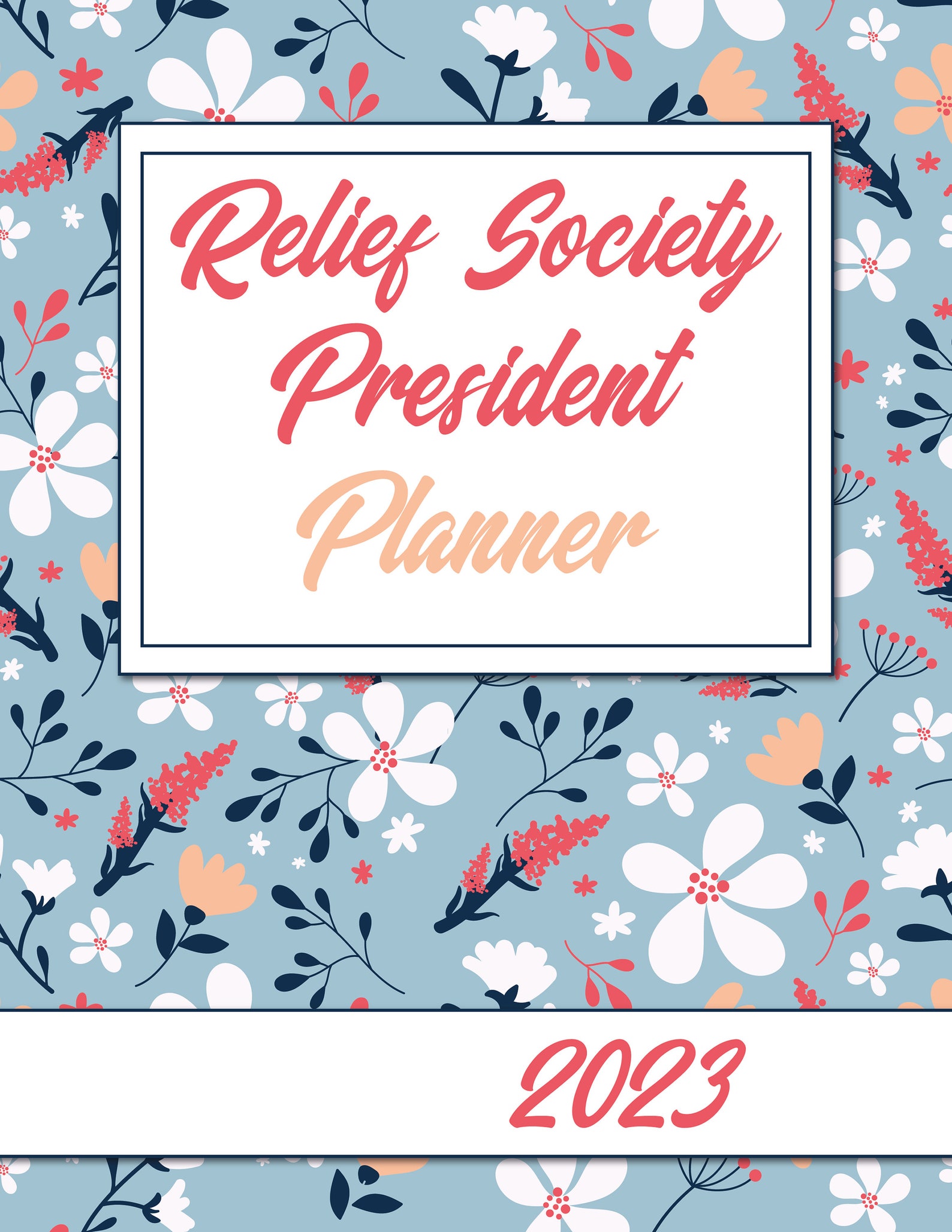 LDS Relief Society Planner for Presidencies 2023 Printable - Etsy