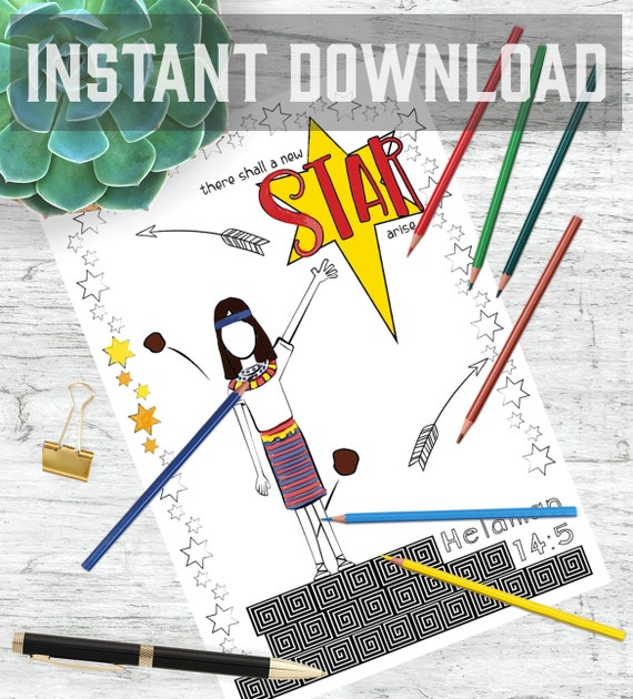 Download Lds Coloring Book Of Mormon Samuel The Lamanite Teaching About Etsy