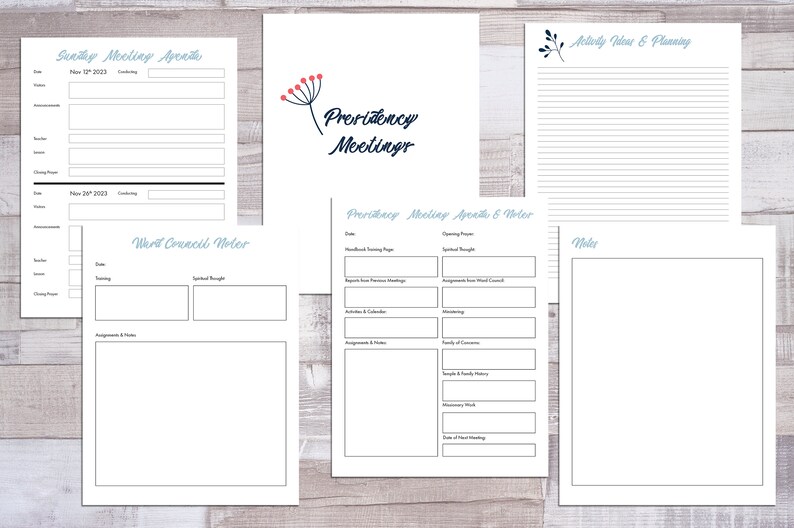 LDS Relief Society Planner for Presidencies 2023 Printable - Etsy