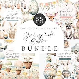 Pastell Ostern Clipart, DIGITAL DOWNLOAD, Aquarell Osterhase, Osterei Clipart, Sublimation Clip Art, kommerzielle Nutzung transparent PNG