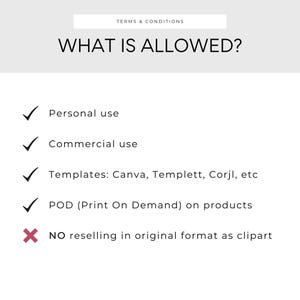 a white sheet with a red check mark on it that says what is allowed?