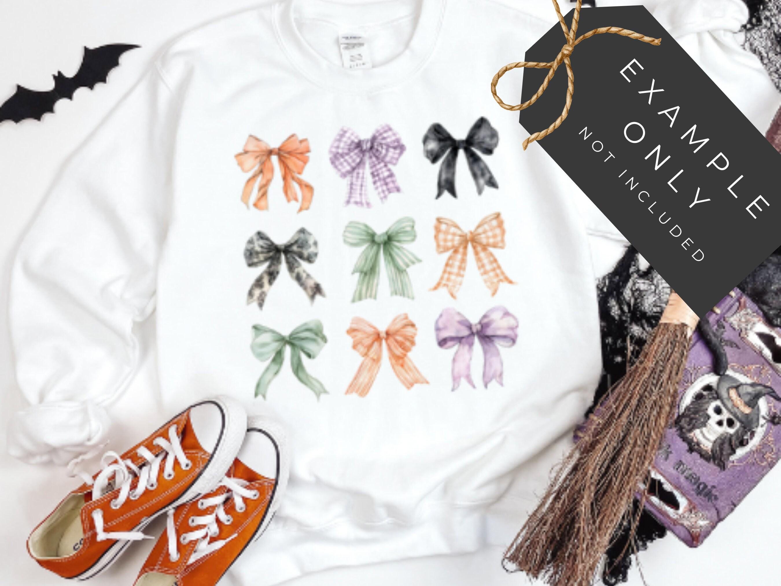 Halloween Coquette Bow Clipart, DIGITAL DOWNLOAD, Pastel Watercolor ...