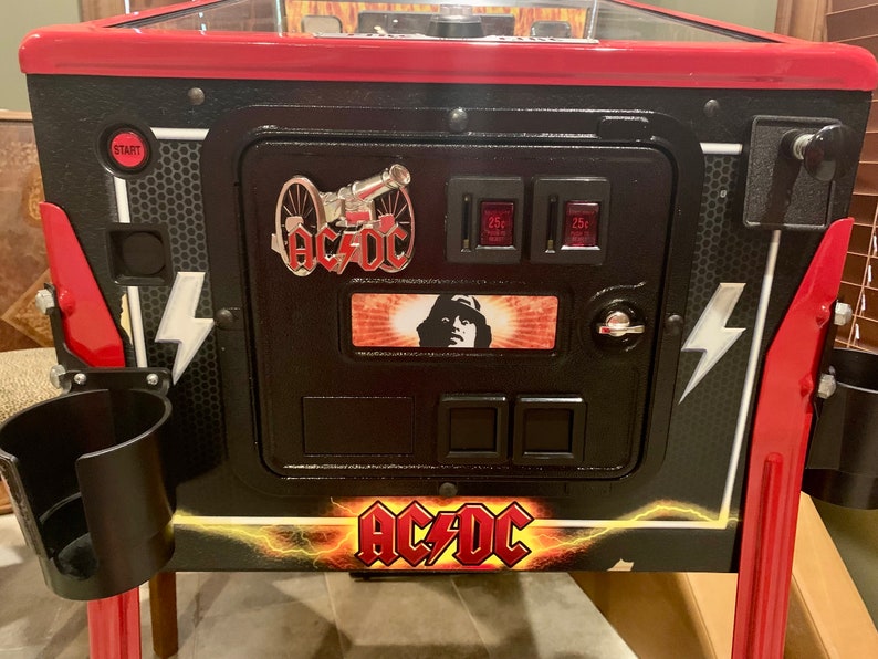 ACDC AC/DC Pinball Machine Coin Door Mod Version 2 - Etsy