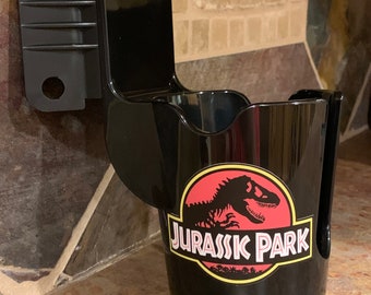 Jurassic Park Pinball Machine Beverage Drink Cup Holder Mod
